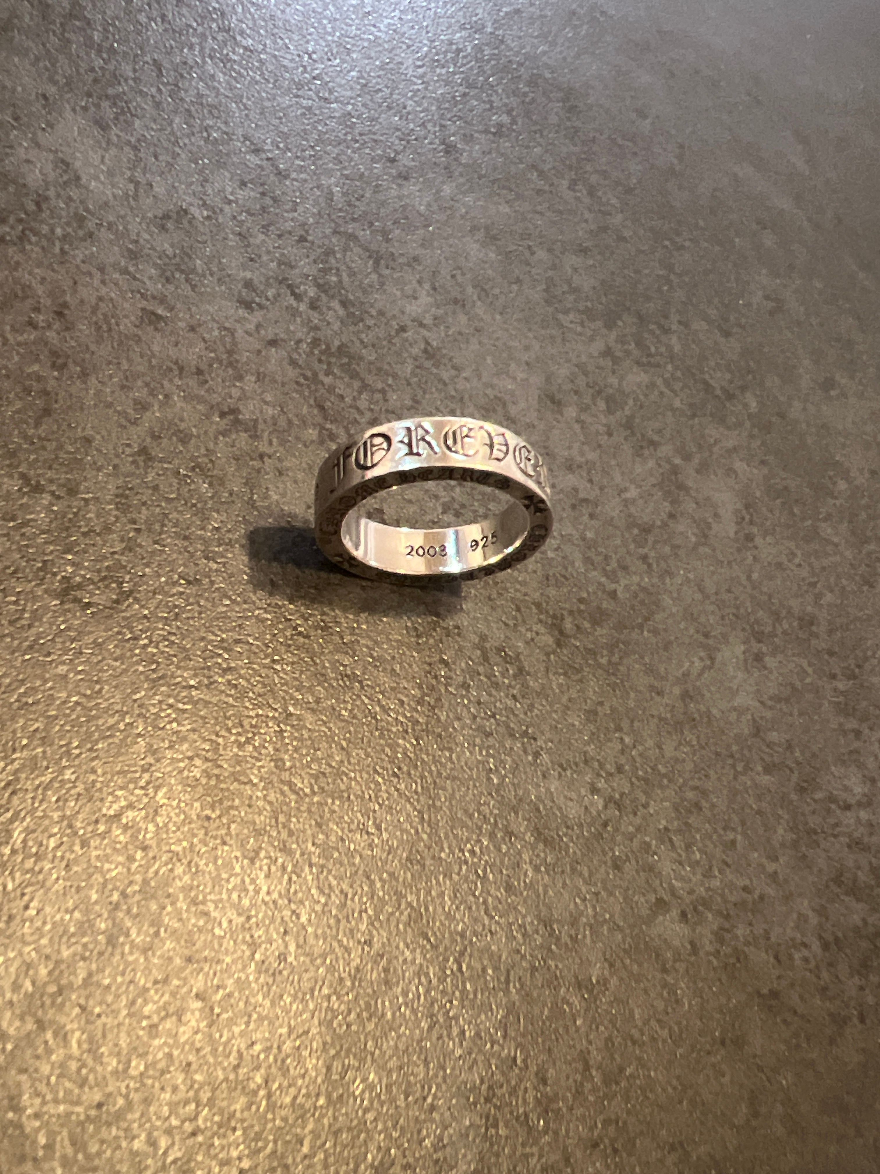 Chrome Hearts Spacer Ring 6mm CH Forever (US7.5-US13) "Silver"