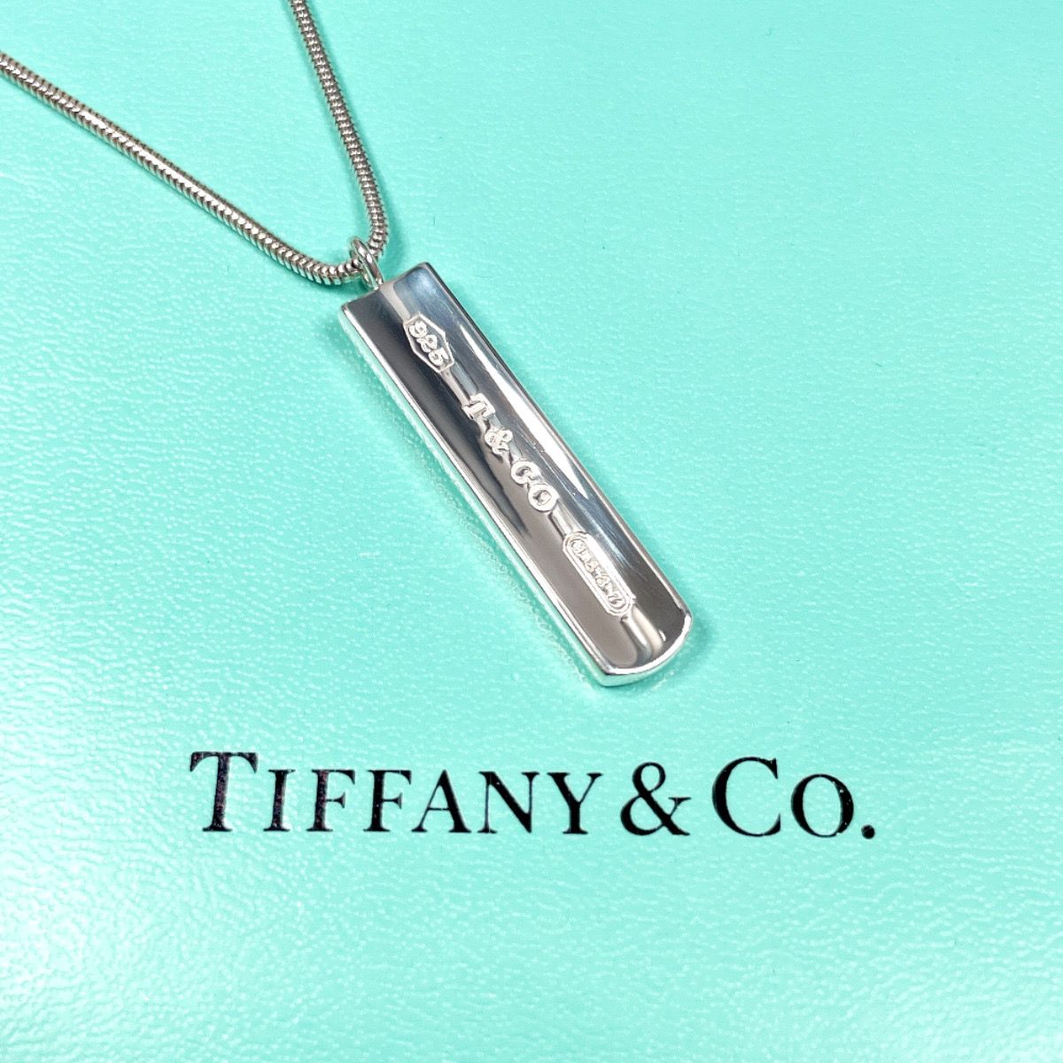 Tiffany & Co 1837 Bar Necklace "Silver"