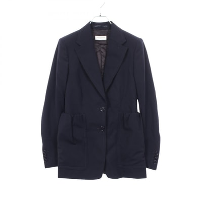 ドリスヴァンノッテン DRIES VAN NOTEN テーラードジャケット 衣料品 アウター ポリエステル レディース ネイビー系 【中古】