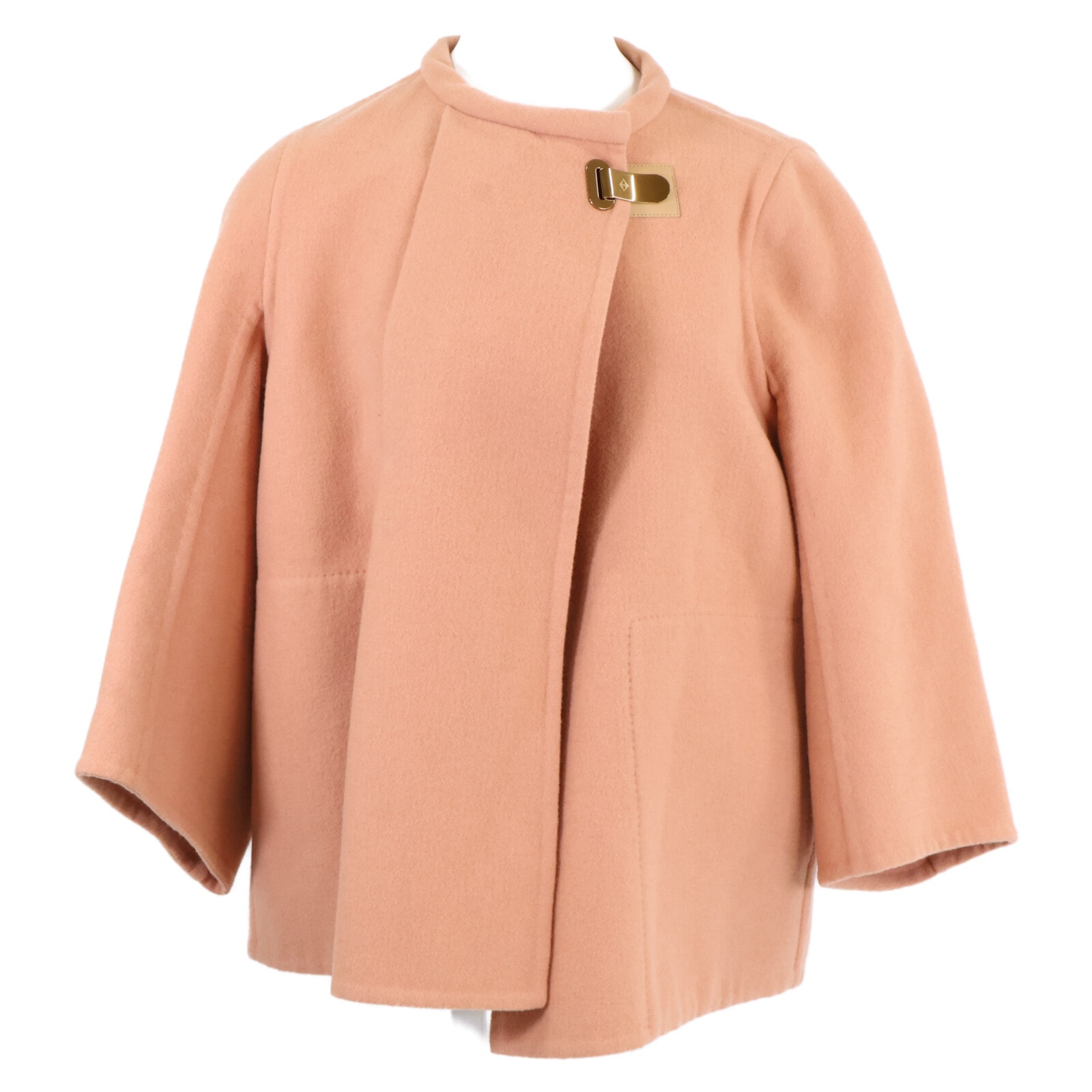 エルメス ルメール期 カシミヤ100 ショート丈 ポンチョコート 34