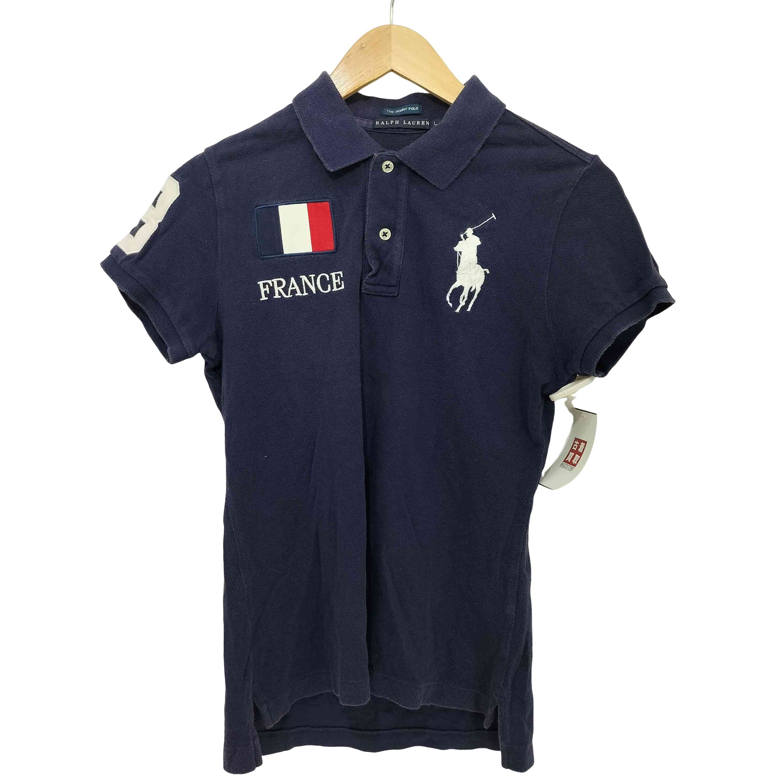 D (傷や汚れあり)】THE SKINNY POLO ビッグポニー フランス ポロシャツ