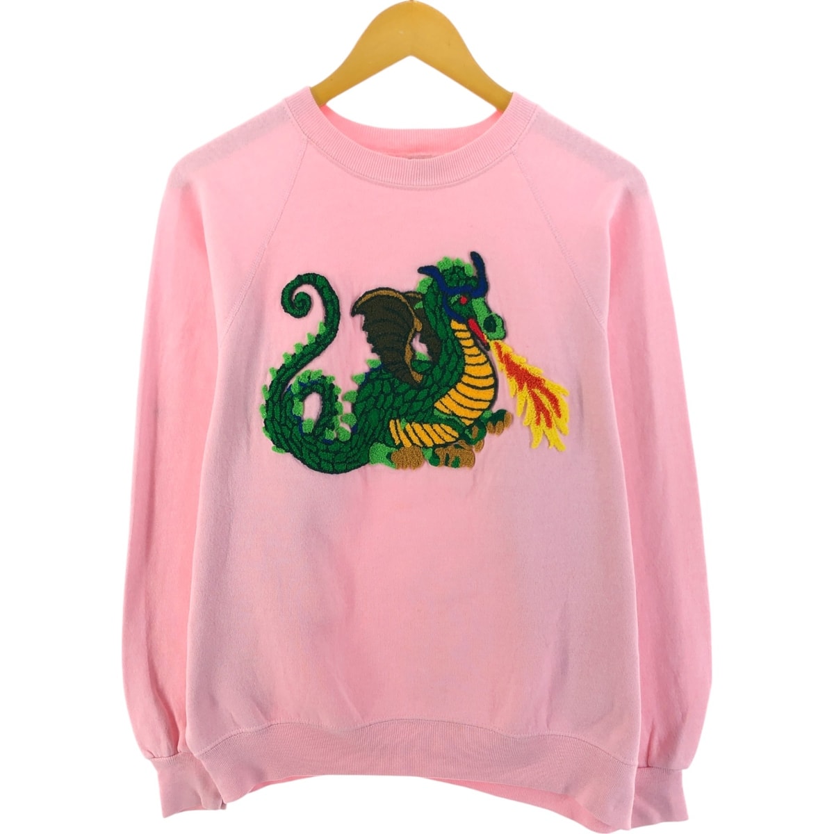 古着 リー Lee STURDY SWETS By LEE 龍柄 ドラゴン柄 スウェットシャツ トレーナー メンズXL相当/eaa525562