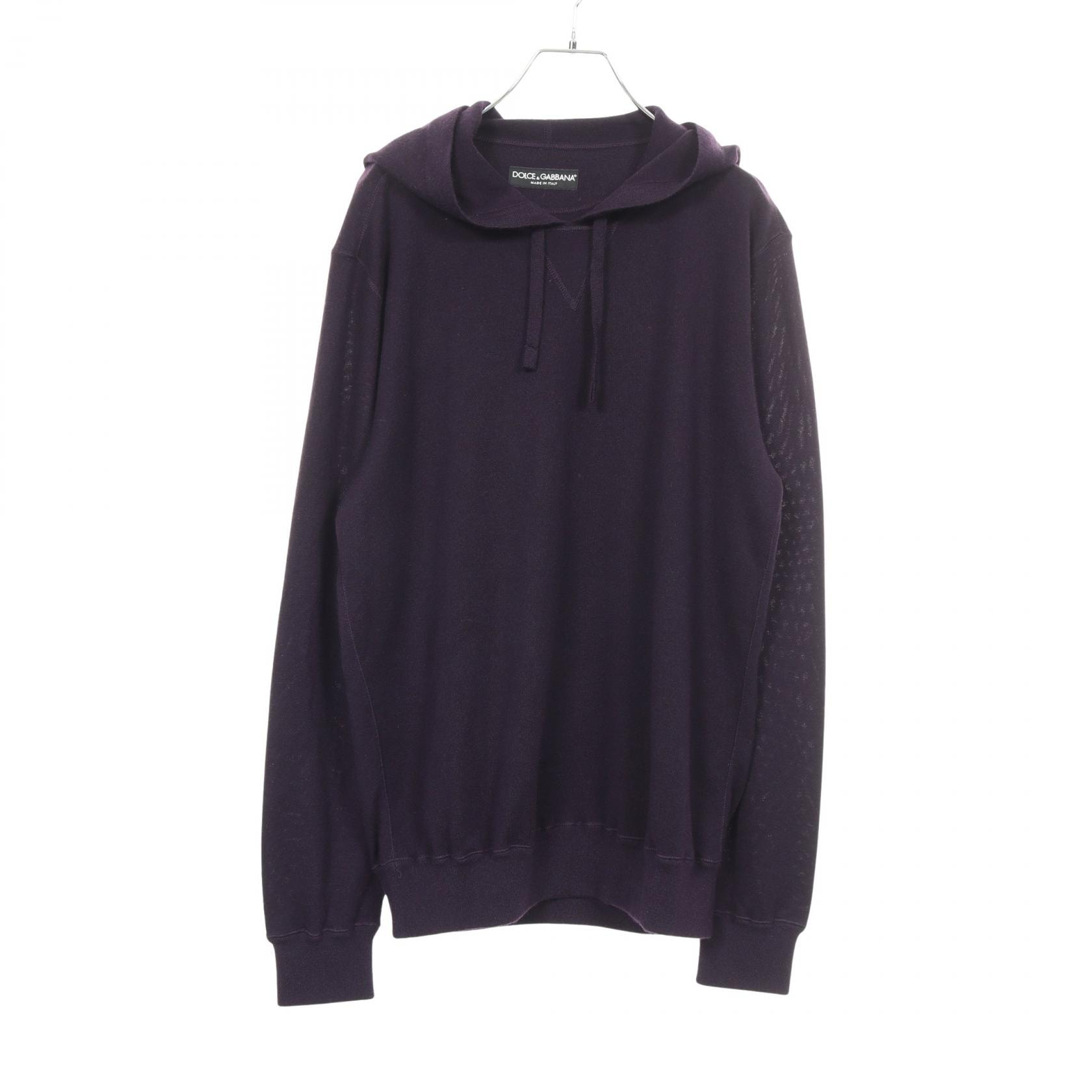 ドルチェアンドガッバーナ DOLCE & GABBANA ニット パーカー 衣料品 トップス カシミヤ メンズ パープル系 【中古】