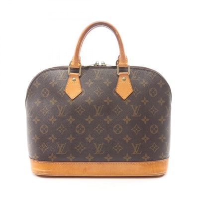 ルイ・ヴィトン LOUIS VUITTON アルマPM モノグラム ハンドバッグ バッグ PVCコーティングキャンバス レザー レディース ブラウン系 M51130 【中古】