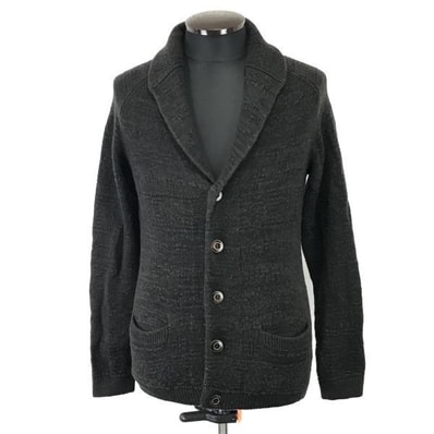 J.S.homestead/ジャーナルスタンダード★ショールカラーカーディガン【42/メンズXS/ダークブラウン/dark brown】Tops/Cardigan◆mBH493