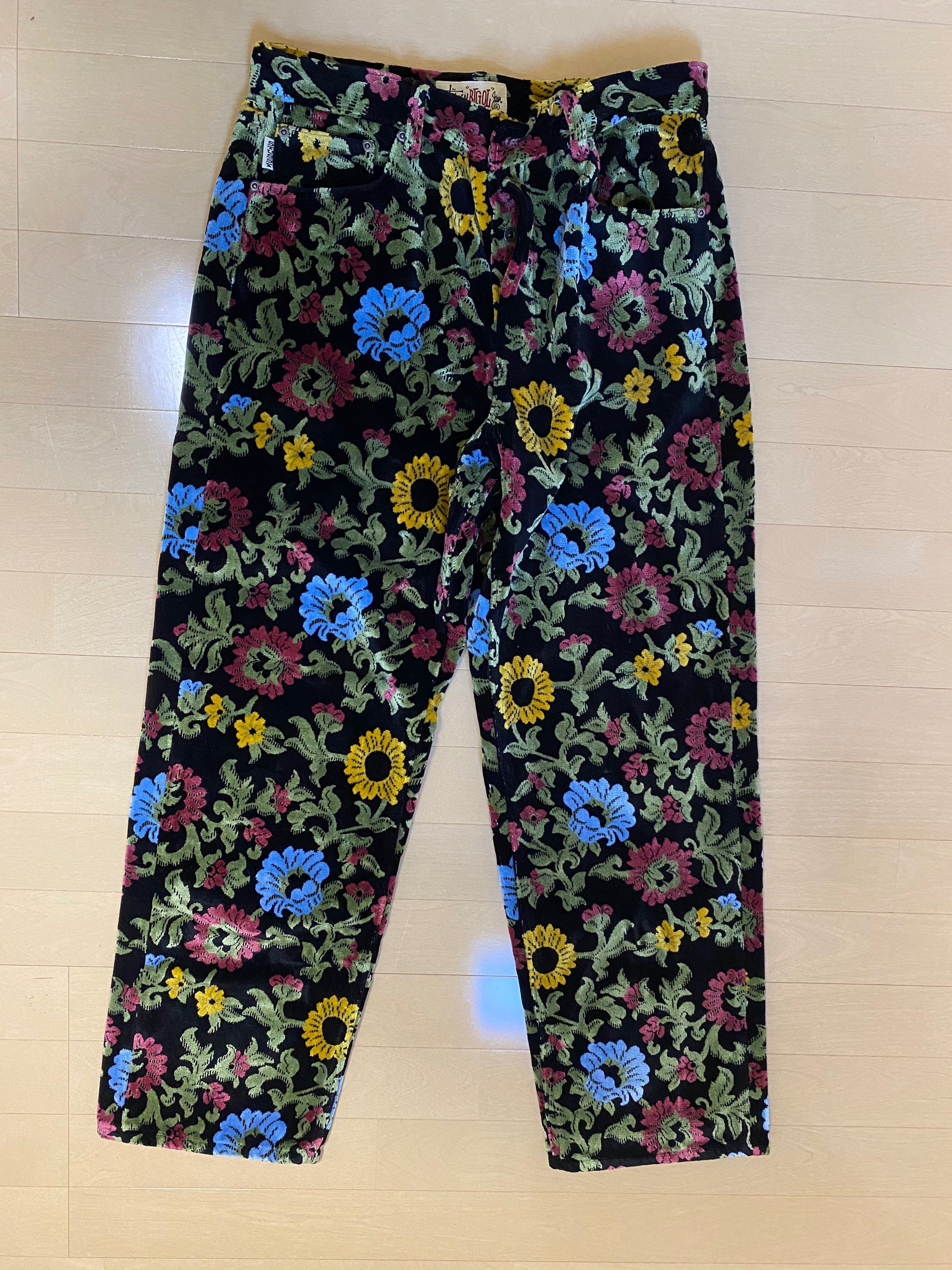 Stussy FLORAL JACQUARD BIG OL' JEANS "Black"