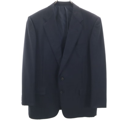 Burberrys バーバリーズ 90s オールド ストライプ柄 テーラードジャケット AB7 ネイビー