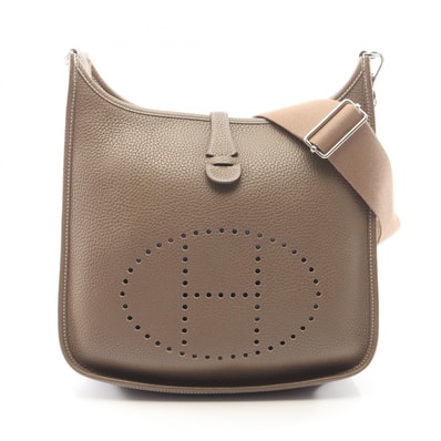 エルメス HERMES エヴリン 3 トロワ PM ショルダーバッグ バッグ レザー トリヨンクレマンス トリヨンクレマンス エトゥープ D刻印(2019年製造) レディース グレー系 【中古】
