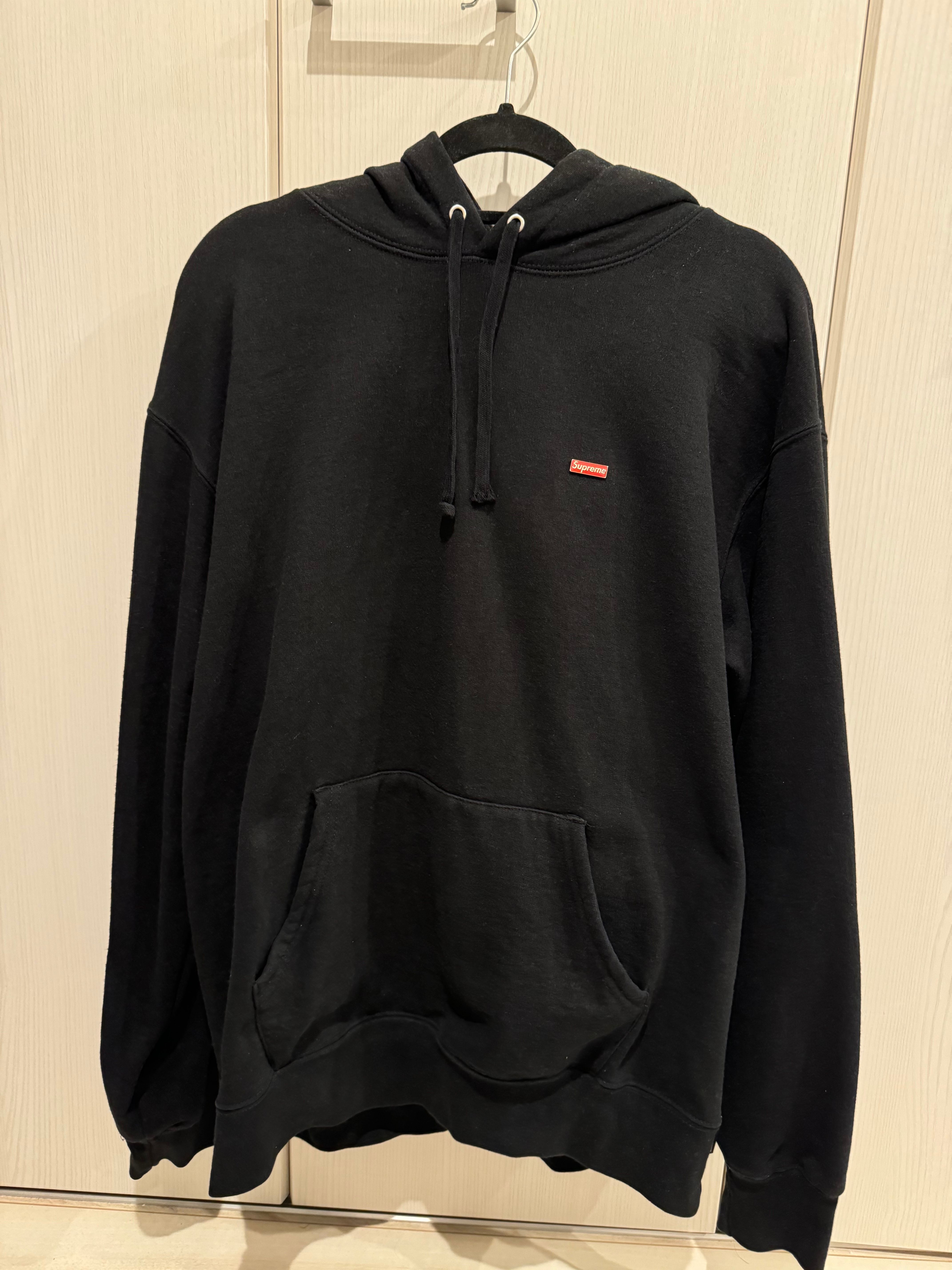 Supreme Enamel Small Box Hooded Sweatshirt "Black"