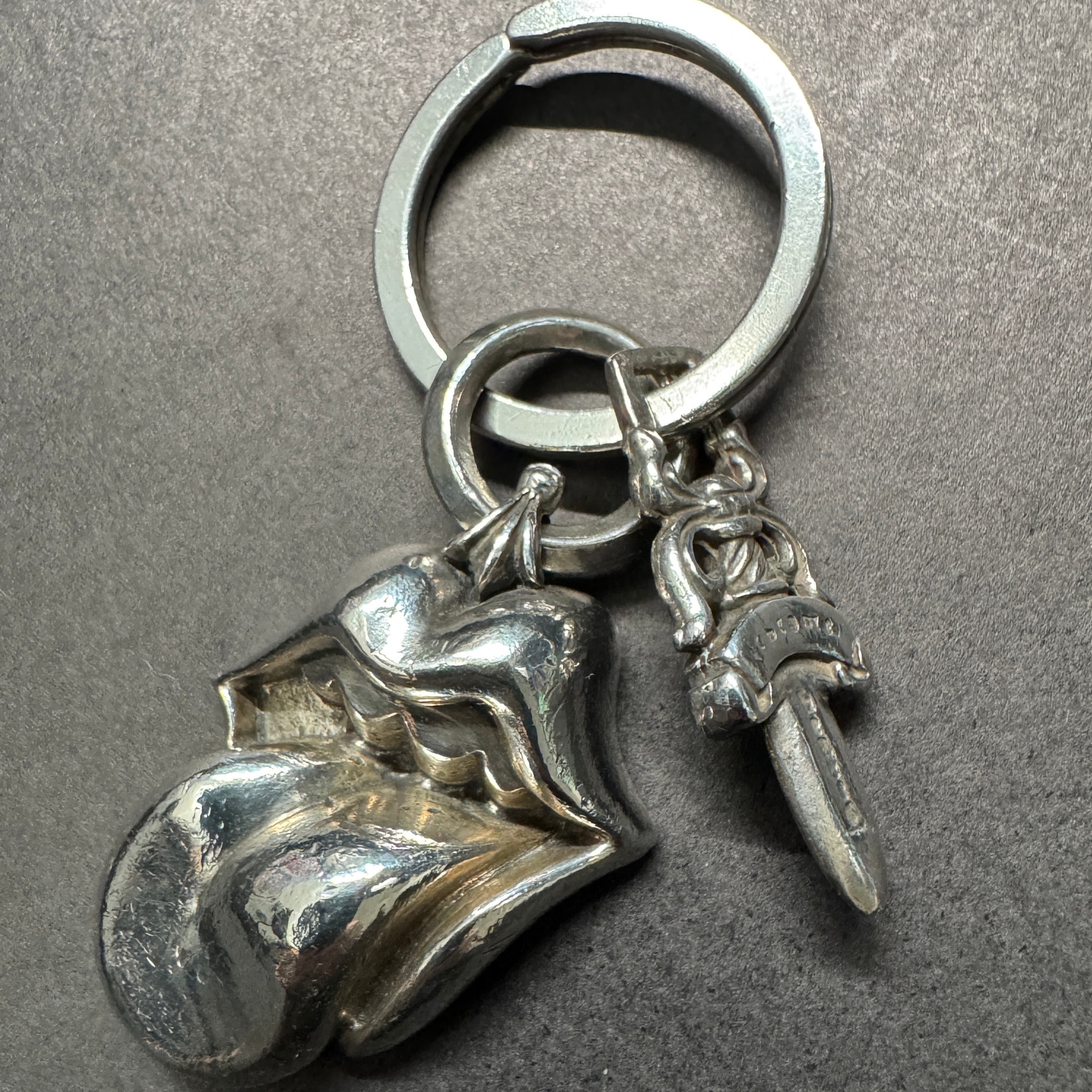 Chrome Hearts #5 Dagger Key Ring "Silver"