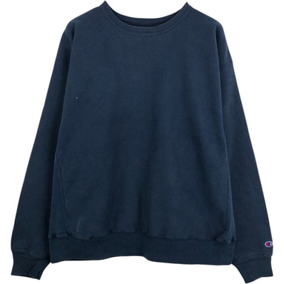 古着 チャンピオン Champion PREMIUM REVERSE WEAVE プレミアムリバースウィーブ 無地 ブランクスウェットシャツ トレーナー メンズXL相当 目無し/eaa680170