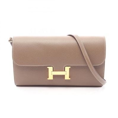 エルメス HERMES コンスタンス ロング トゥーゴー ショルダーバッグ バッグ レザー カーフ(牛革) ヴォーエプソン ヴォーエプソン エトゥープ Z刻印(2021年製造) レディース グレー系 【中古】