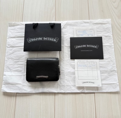 Chrome Hearts Joey Bi-Fold Wallet / Heavy Leather "Black"