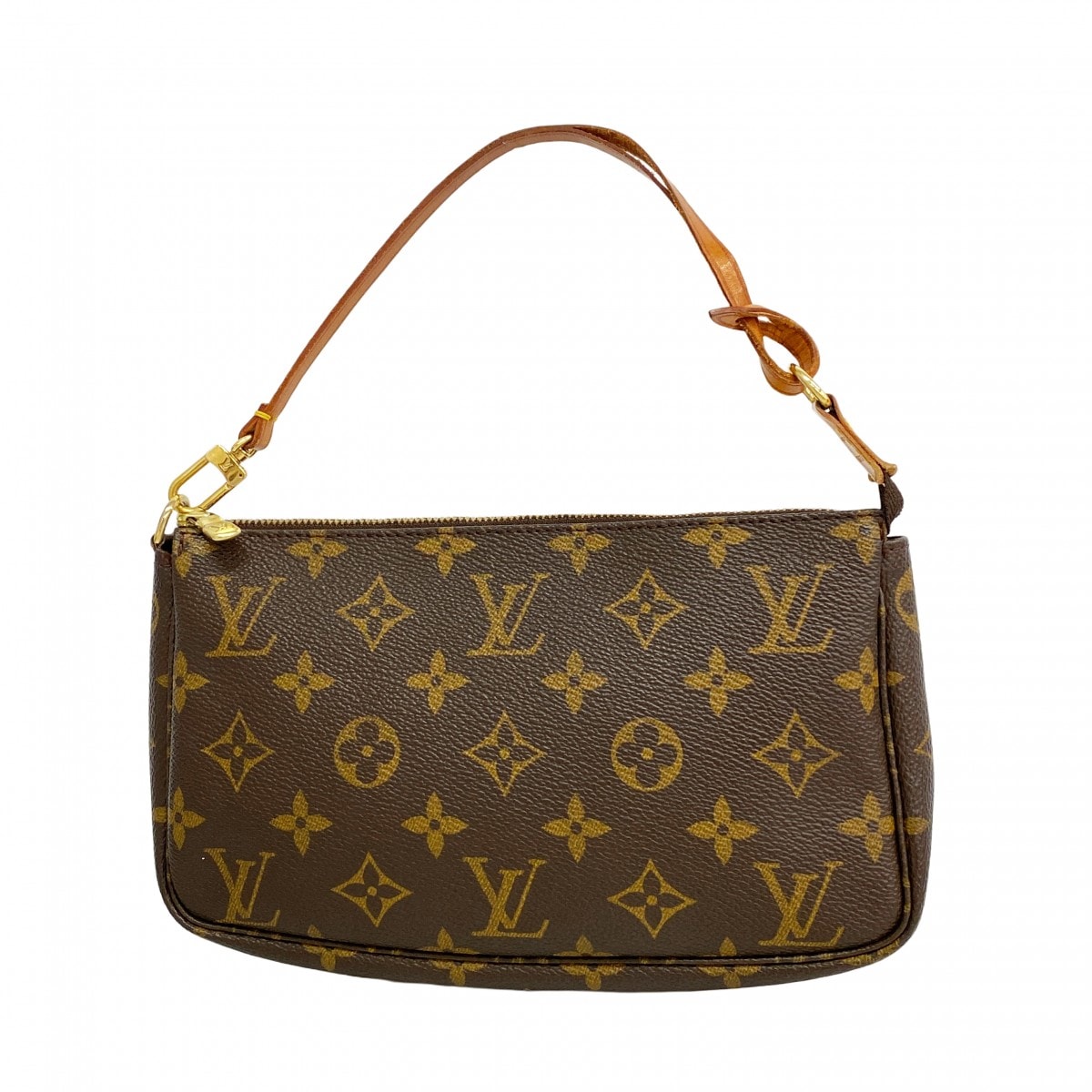 【6dc3000】ルイヴィトン ポーチ モノグラム ポシェットアクセソワール M51980 ブラウン【中古】レディース