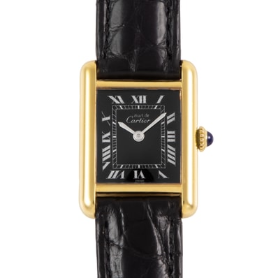 Cartier カルティエ マストタンク SM ブラックローマン GP【中古】