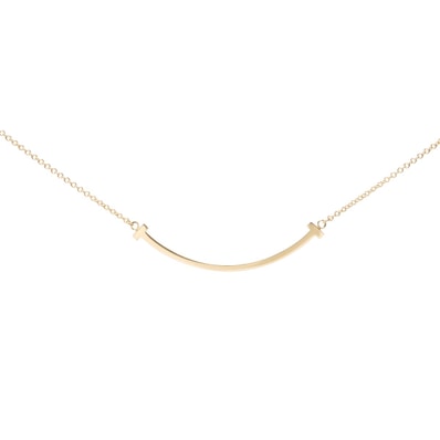 ティファニー TIFFANY&Co. Au750 T スマイル ネックレス【中古】