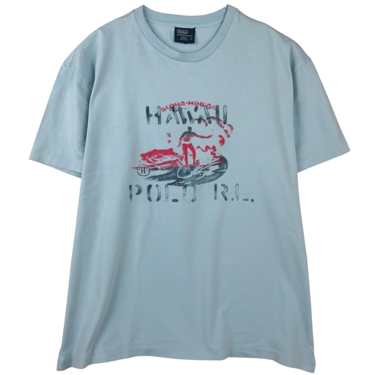 古着 ラルフローレン Ralph Lauren POLO by Ralph Lauren ステンシル 半袖 プリントTシャツ メンズL相当/eaa622041