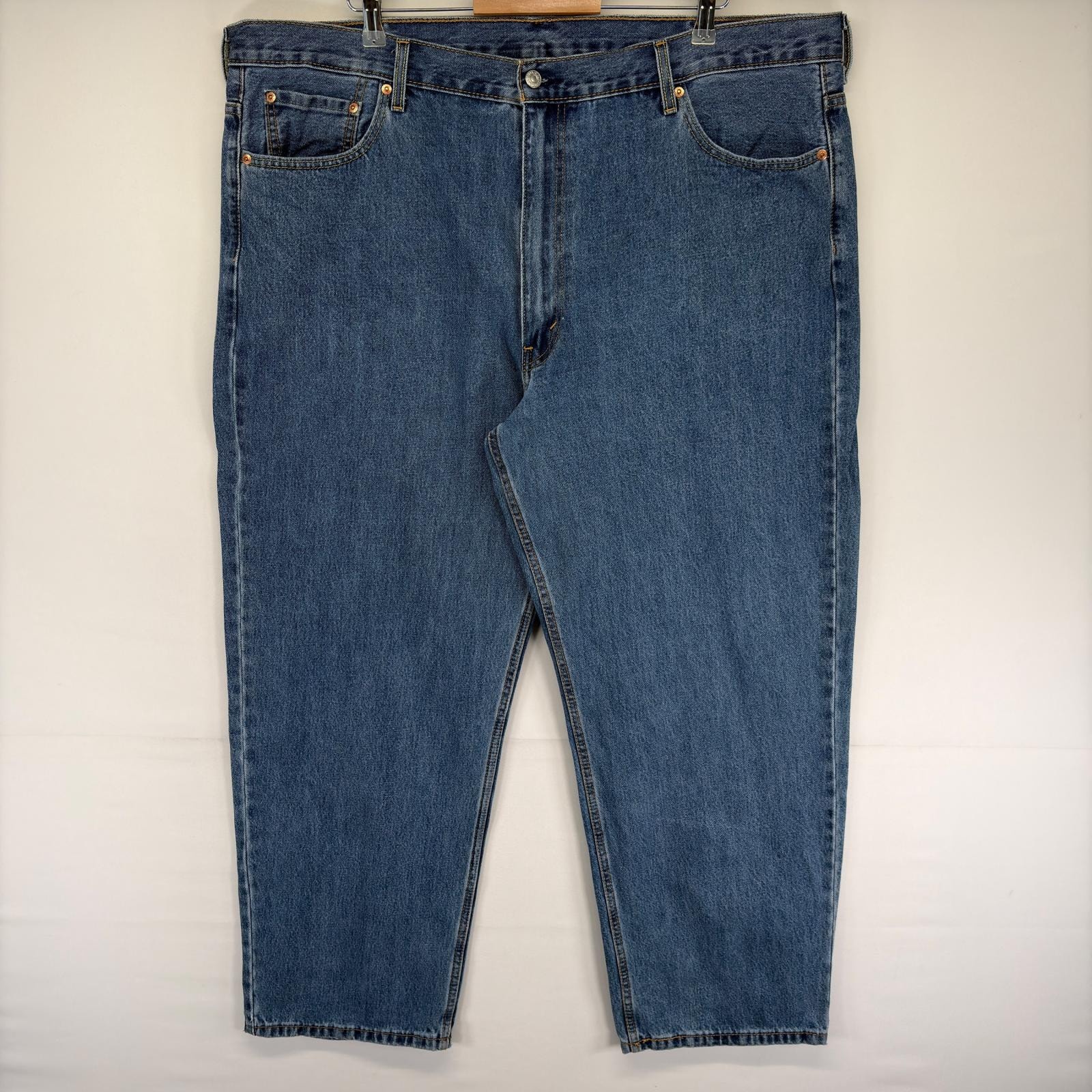 古着 リーバイス Levi's パンツ デニム 5ポケット テーパード ジップ 550 大きいサイズ ジーンズ ジーパン w48 L32  ブルー系 メンズ
