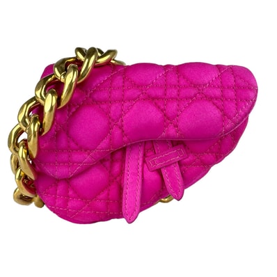 クリスチャンディオール Christian Dior ショルダーバッグ DIOR x ERL ナイロン/メタル マゼンタ/ゴールド レディース【中古】 z9126