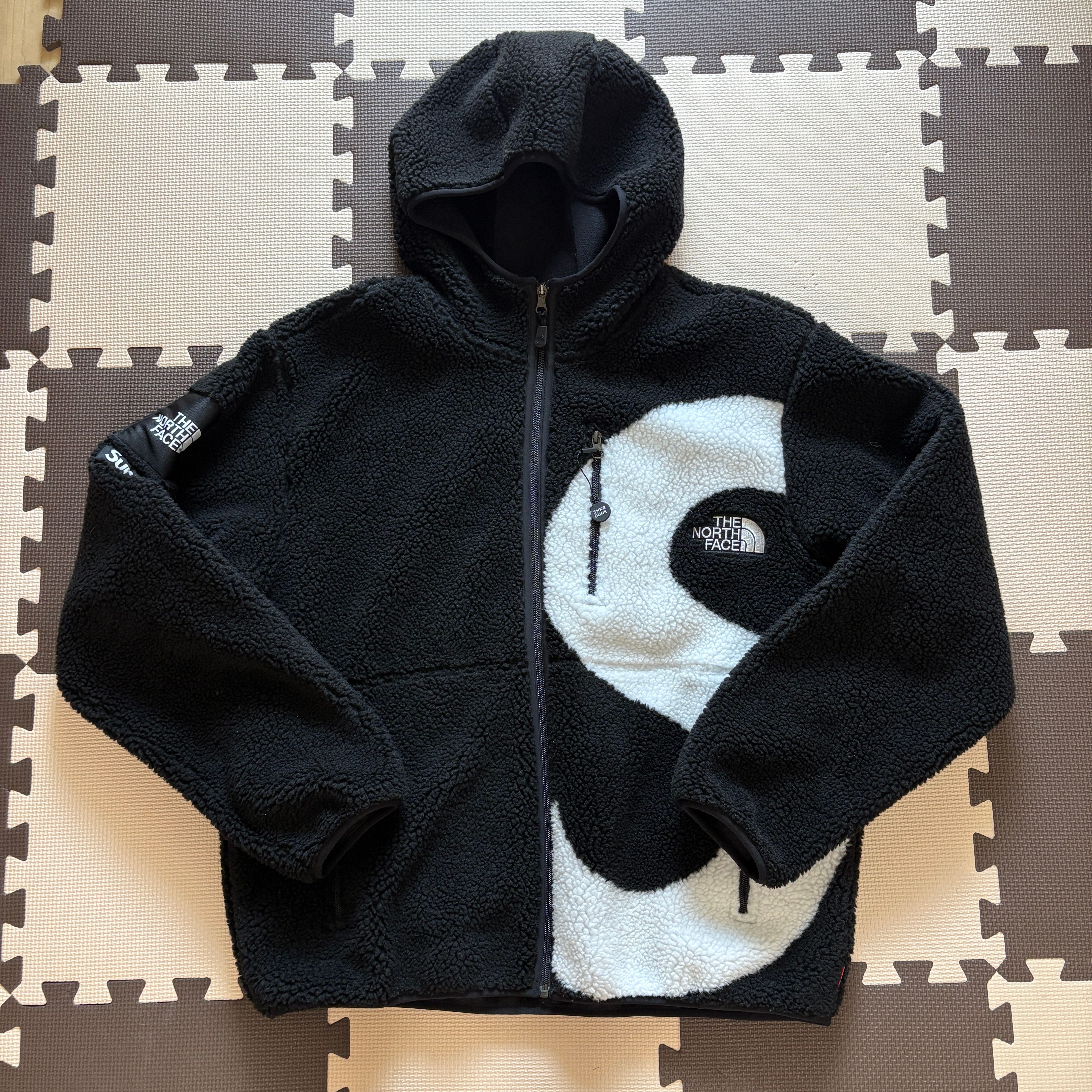 Supreme x The North Face S Logo Hooded Fleece Jacket "Black"