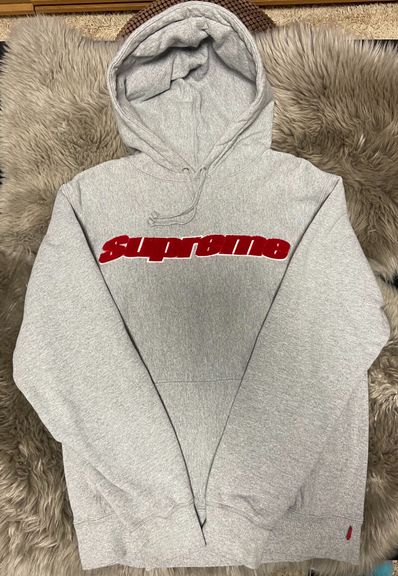 supreme Chenille Hooded Sweatshirt