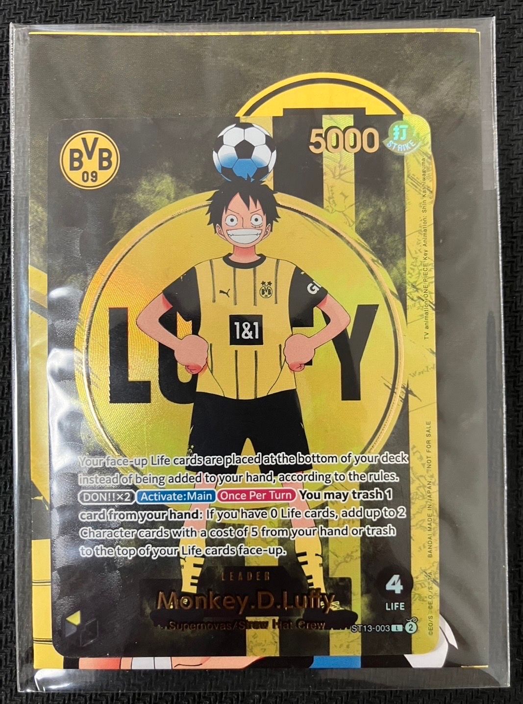 モンキー・D・ルフィ L [ST13-003]【英語版】(プロモーションカード「ボルシアドルトムント × ONE PIECE マッチデー 2025」)
