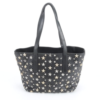 ■美品 ジミーチュウソフィア スター スタッズトート バッグ レザー