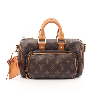 ルイ・ヴィトン LOUIS VUITTON キーポル カーゴ25 モノグラムアーカイヴ ハンドバッグ バッグ PVCコーティングキャンバス レザー メンズ ブラウン系 M14981 【中古】