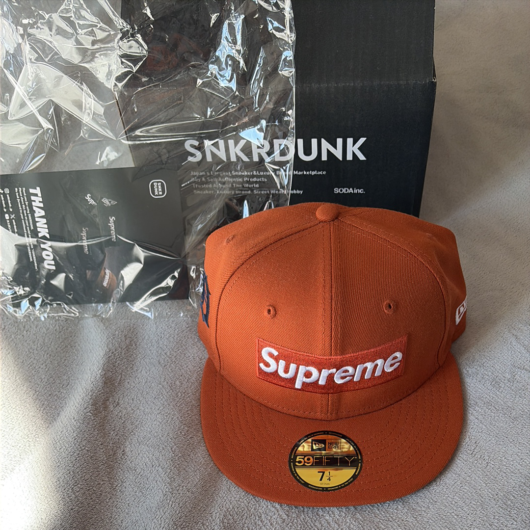 Supreme MLB Teams Box Logo New Era "Burnt Orange"