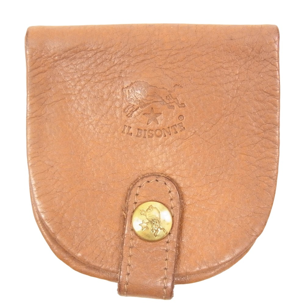 IL BISONTE イルビゾンテ コインケース レザー 小銭入れ コインケース ブラウン系【中古】
