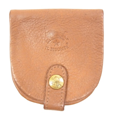 IL BISONTE イルビゾンテ コインケース レザー 小銭入れ コインケース ブラウン系【中古】