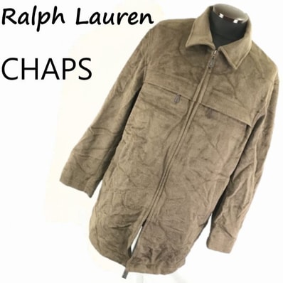 ビンテージ CHAPS/ラルフローレン メンズM アンゴラ70% ウールブルゾン/アウター/コート 管NO. W7-076