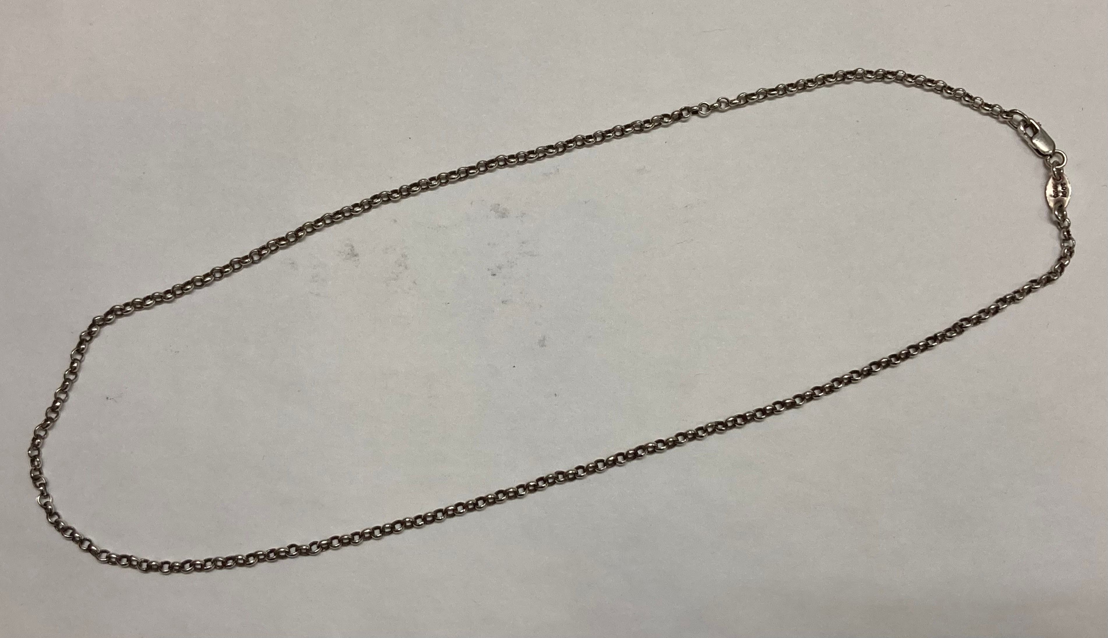 Chrome Hearts Roll Chain Necklace "Silver"