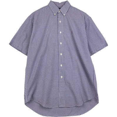 古着 ラルフローレン Ralph Lauren BLAKE チェック柄 ギンガムチェック 半袖 ボタンダウン チェックシャツ メンズM相当/eaa623611