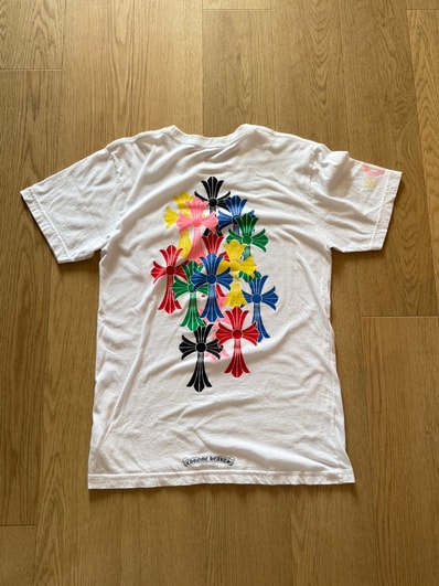 Chrome Hearts Multi Color Cemetery Cross T-Shirt "White"