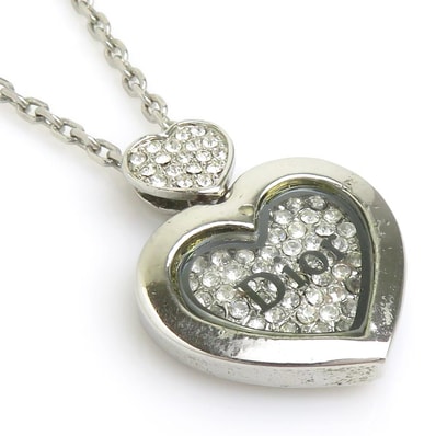 クリスチャンディオール Christian Dior ネックレス メタル シルバー レディース【中古】 r11464j