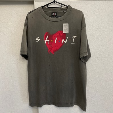 SAINT Mxxxxxx 22AW HEART SS TEE "Black" SM-A22-0000-004
