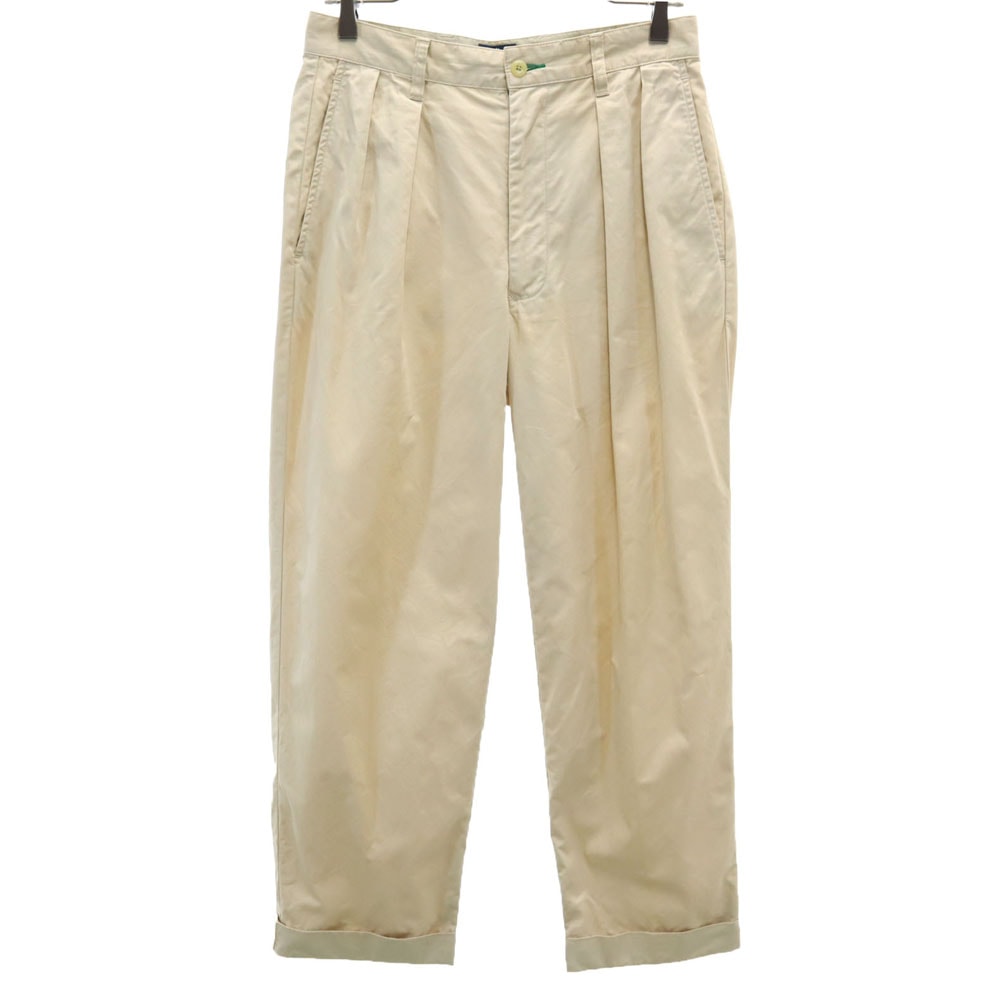 TOMMY HILFIGER トミーヒルフィガー 90s オールド フラッグタグ トラウザー パンツ W29 ベージュ タック