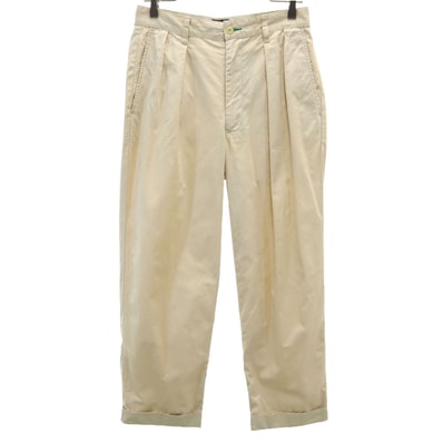 TOMMY HILFIGER トミーヒルフィガー 90s オールド フラッグタグ トラウザー パンツ W29 ベージュ タック