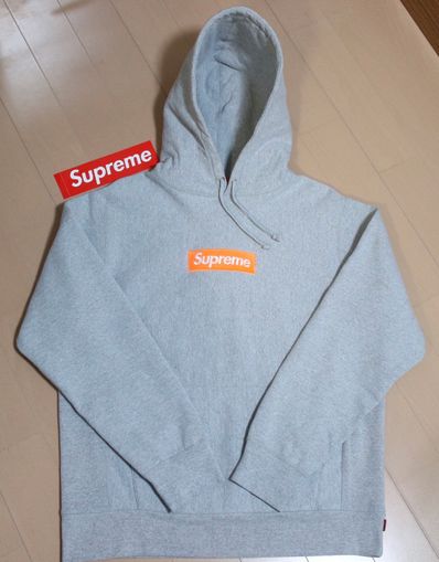 Supreme Box Logo Hooded Sweatshirt "Hether Grey" (17FW)