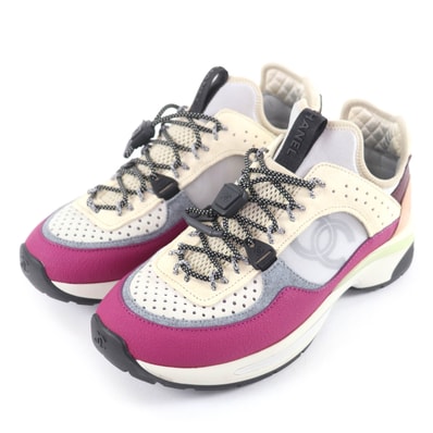 美品 シャネル スニーカー マルチ レディース 36 22B G39488