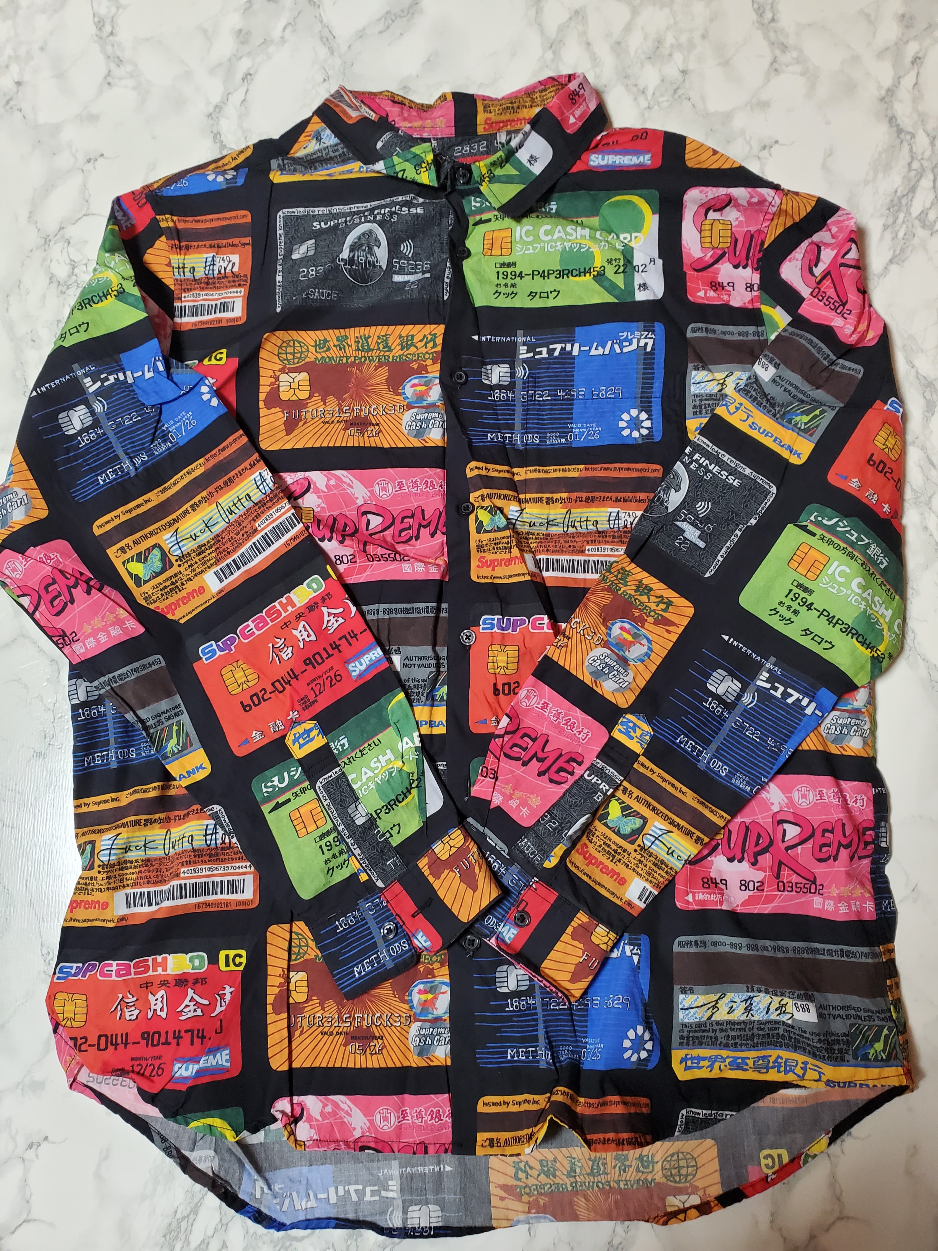 シュプリーム　クレジットカードシャツ Credit Cards Shirt | Supreme 22ss
