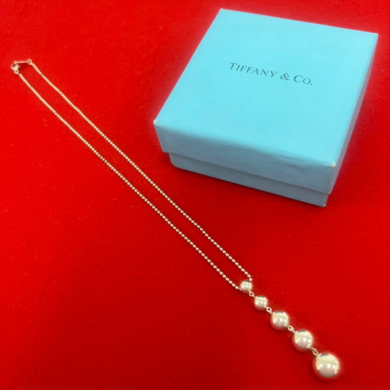 TIFFANY&Co. ティファニー グラジュエイテッド ドロップ ネックレス シルバー925 ネックレス シルバー
 35036
