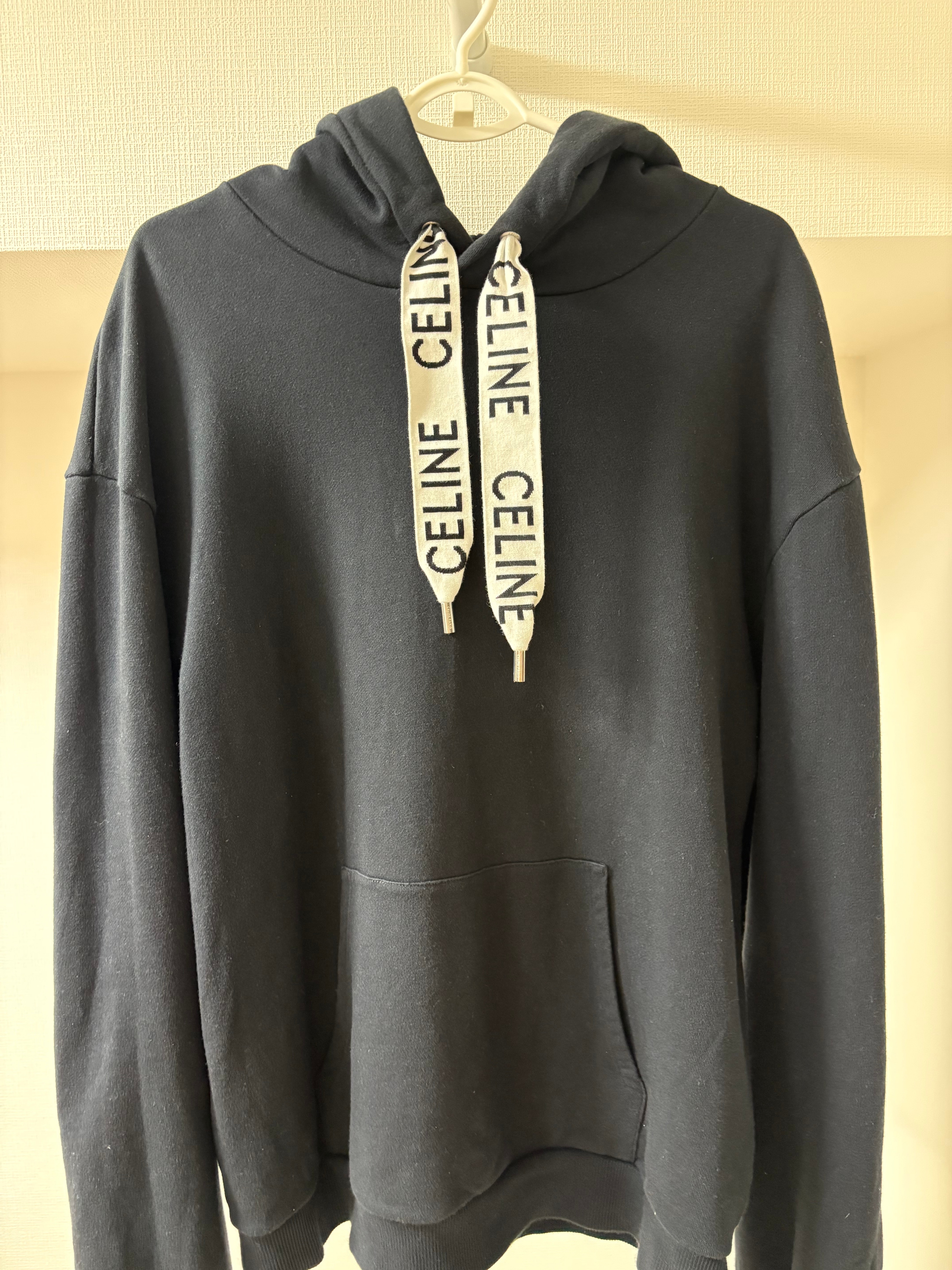 CELINE Loose Celine Sweatshirt / Cotton Fleece "Black"