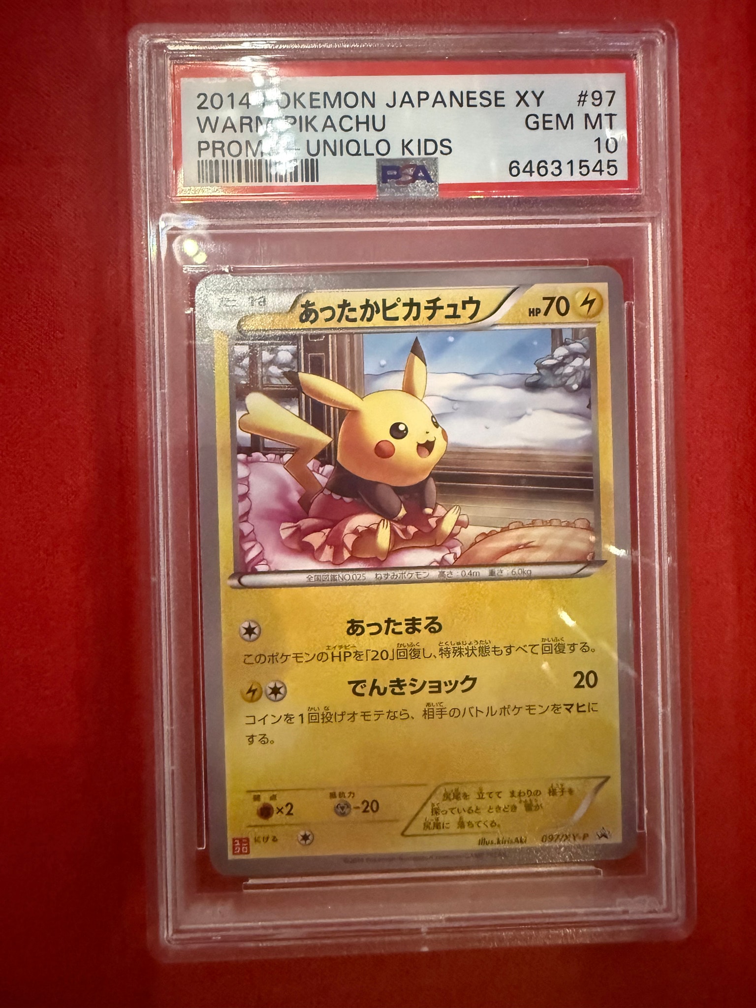 あったかピカチュウ: プロモ[XY-P 097/XY-P](プロモーションカード「XY-P」)