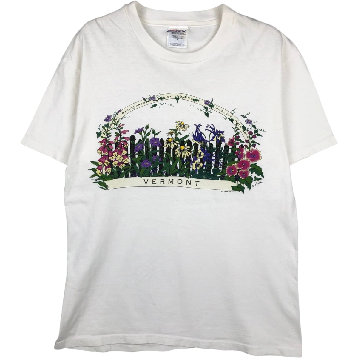 古着 90年代 ヘインズ Hanes BEEFY-T 花柄 プリントTシャツ レディースM相当 ヴィンテージ/eaa629188