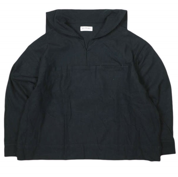 BEAMS BOY ビームスボーイ フラノセーラーカラーブラウス 13-11-0854-791 ONE SIZE NAVY 長袖 シャツ ストレッチ トップス g13913