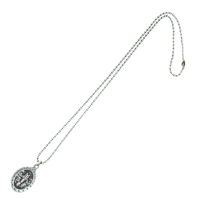 CHROME HEARTS クロムハーツ(原本無) ペンダントトップ ANGEL MEDAL OVAL オーバル エンジェルメダル ペンダントトップ シルバー系【中古】