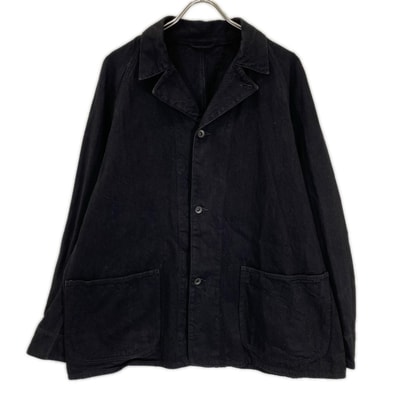 コモリ 25SS B01-01002 ブラック デニム ワークジャケット 3