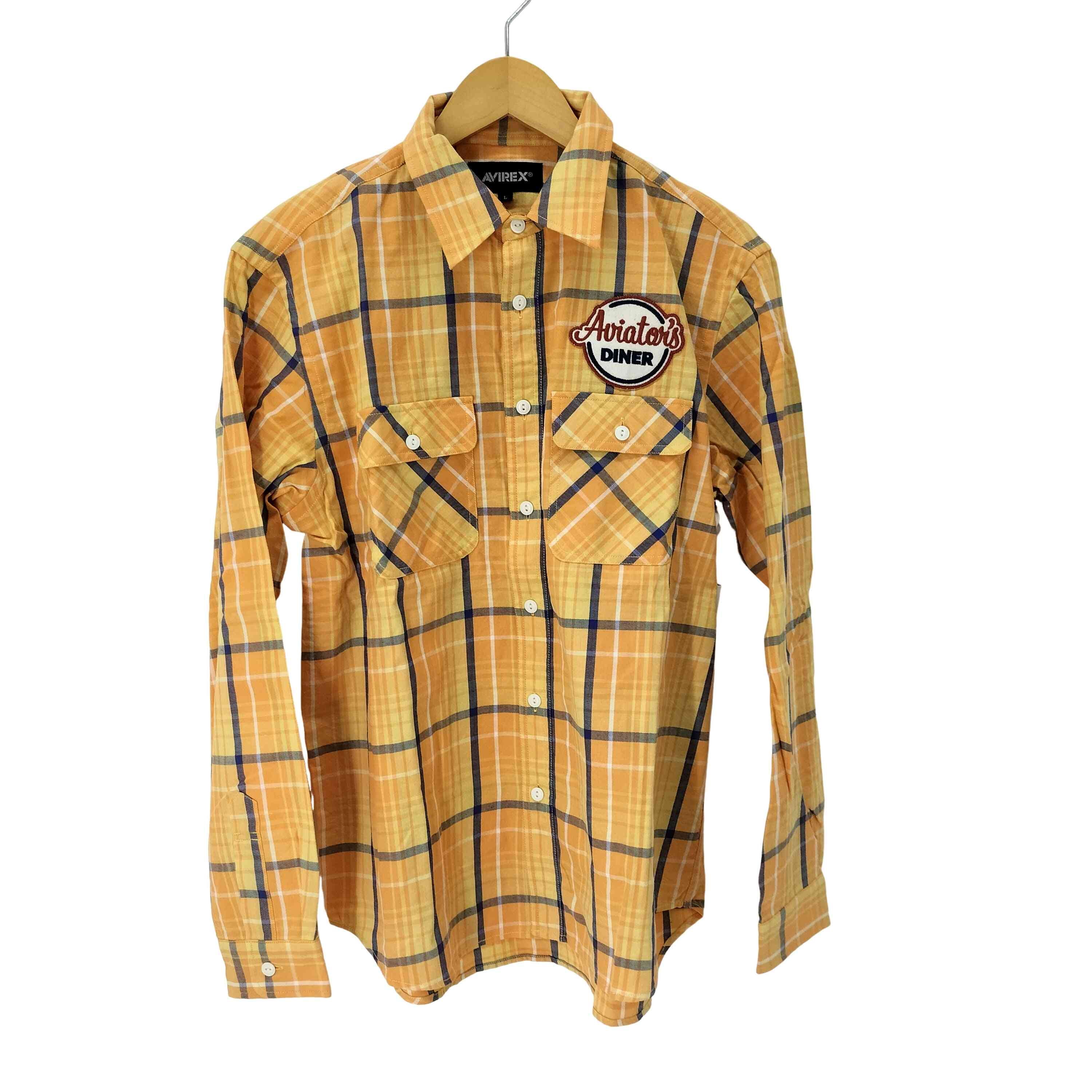 L/S CHECK WORK SHIRT AVIATOR'S DINER チェック ワークシャツ アヴィエーターズ ダイナー シャツ【1141341751172】